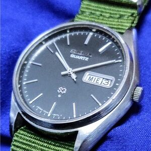 Seiko 7546 Day Date Vintage Men's Watch Collectible
